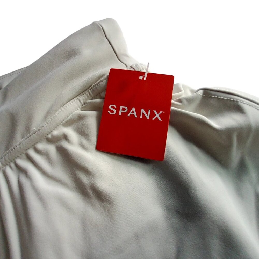 Spanx Booty Boost Knee-Length Skirt Leggings 2X White Cloud Womens Activewear - Picture 3 of 11